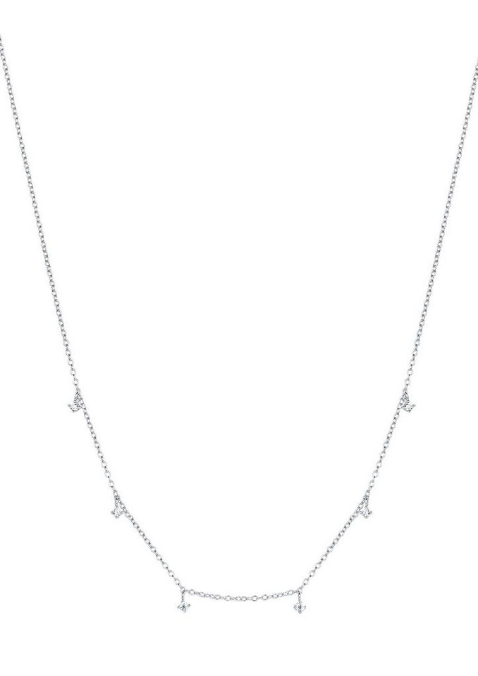 Hey Happiness Silberkette Kristall Anhänger, 18K Roségold vergoldet, Silber 925 Damen Halskette, Klare/ Grüne Zirkonia Hey Happiness Silberkette Kristall Anhänger, 18K Roségold vergoldet, Silber 925 Damen Halskette, Klare/ Grüne Zirkonia von Hey Happiness