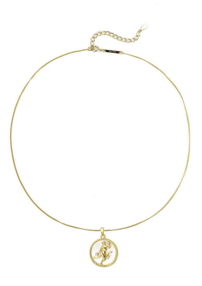 Hey Happiness Silberkette Damen mit Sternzeichen Anhänger & Zirkonia, 925 Silber Horoskop Kette, Tierkreis Zeichen Schmuck von Hey Happiness