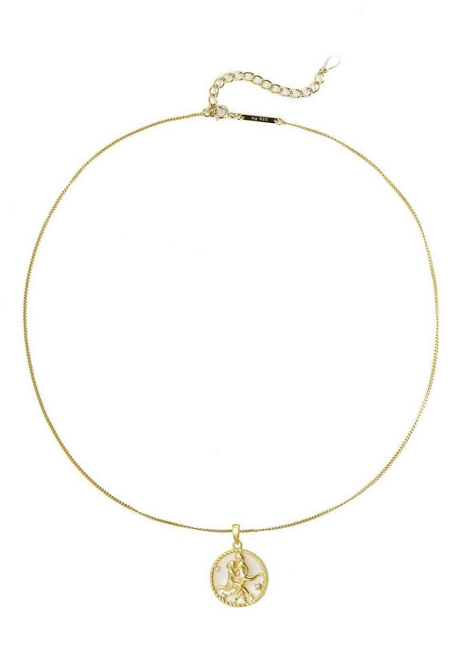 Hey Happiness Silberkette Damen mit Sternzeichen Anhänger & Zirkonia, 925 Silber Horoskop Kette, Tierkreis Zeichen Schmuck von Hey Happiness