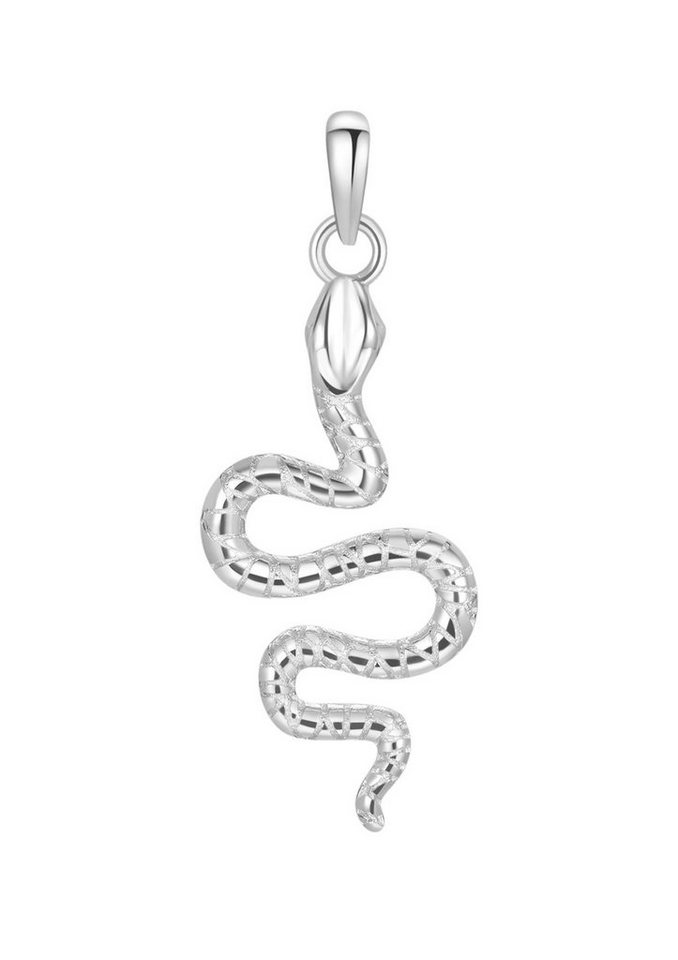 Hey Happiness Silberkette Schlange Anhänger Lebendigkeit Mut, 18K vergoldet, 925 Silber Kette Damen Snake hängend, Geschenk Idee von Hey Happiness