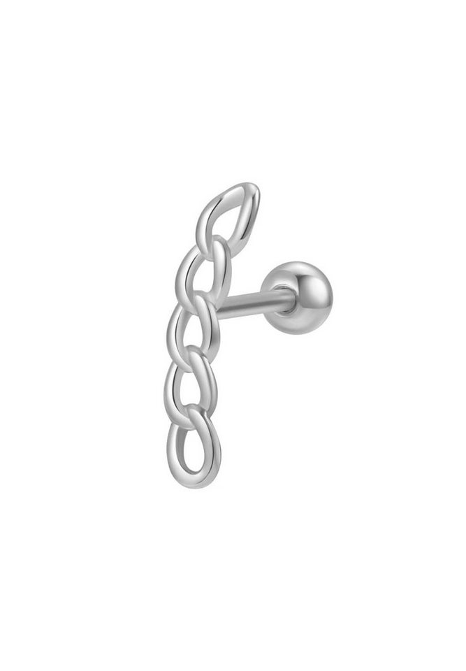 Hey Happiness Single-Ohrstecker Piercing Chunky, Knorpel Helix Piercing, Ohrpiercing Silber 925 Damen, 18K Gold vergoldet von Hey Happiness