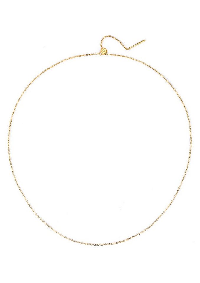 Hey Happiness Y-Kette Ankerkette Damen verstellbar 50 cm, Schlangenkette Edelstahl, Lariat Kette Collier, 18K Roségold vergoldet, lang, wasserfest von Hey Happiness