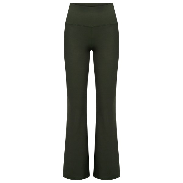 Hey Honey - Women's High-Waist Leggings Flared Always Dressed - Trainingshose Gr L oliv von Hey Honey