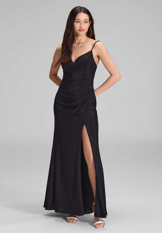 Hey Kyla Abendkleid - Figurbetontes Jerseykleid mit Beinschlitz Figurbetonte Passform von Hey Kyla