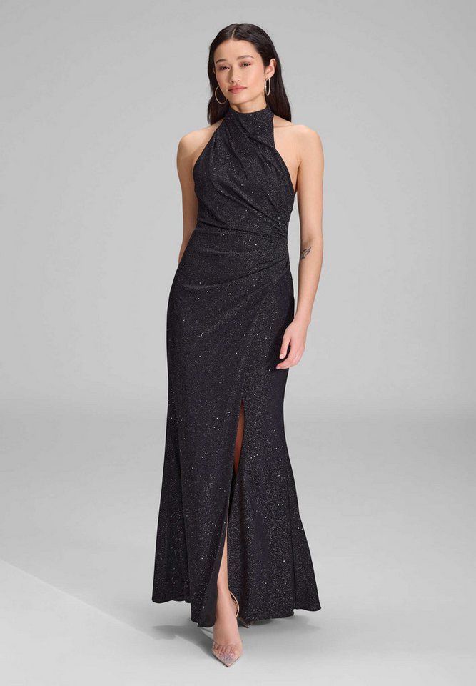 Hey Kyla Abendkleid - Hochgeschlossenes Abendkleid Schimmereffekt Figurbetonte Passform von Hey Kyla