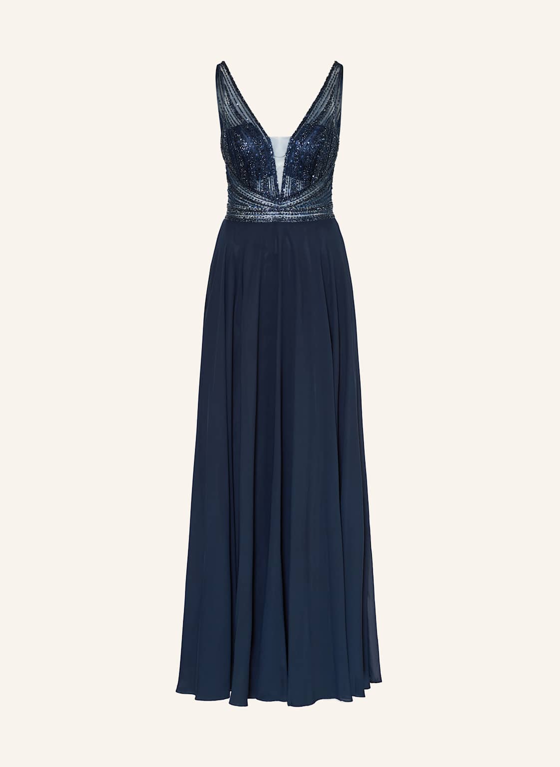 Hey Kyla Abendkleid Mit Pailletten Und Schmucksteinen blau von Hey Kyla