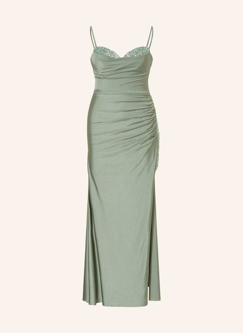Hey Kyla Abendkleid Mit Schmucksteinen Und Pailletten gruen von Hey Kyla