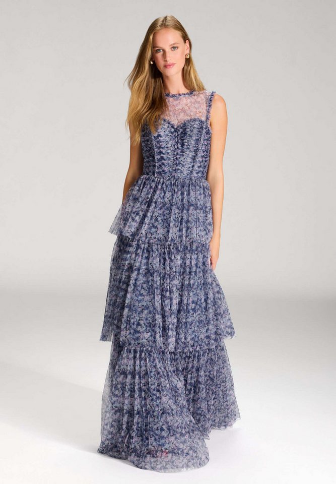 Hey Kyla Abendkleid - Printkleid aus Tüll mit Rüschendetails A-Linie von Hey Kyla
