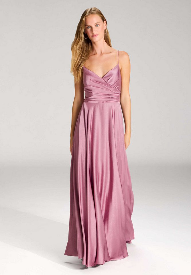 Hey Kyla Abendkleid - Satinkleid mit Schnürung am Rücken Taillierter Schnitt mit fließendem Rockteil von Hey Kyla