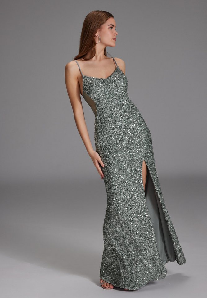 Hey Kyla Abendkleid - Slipdress mit transparenter Rückenpartie Figurbetonte Passform von Hey Kyla