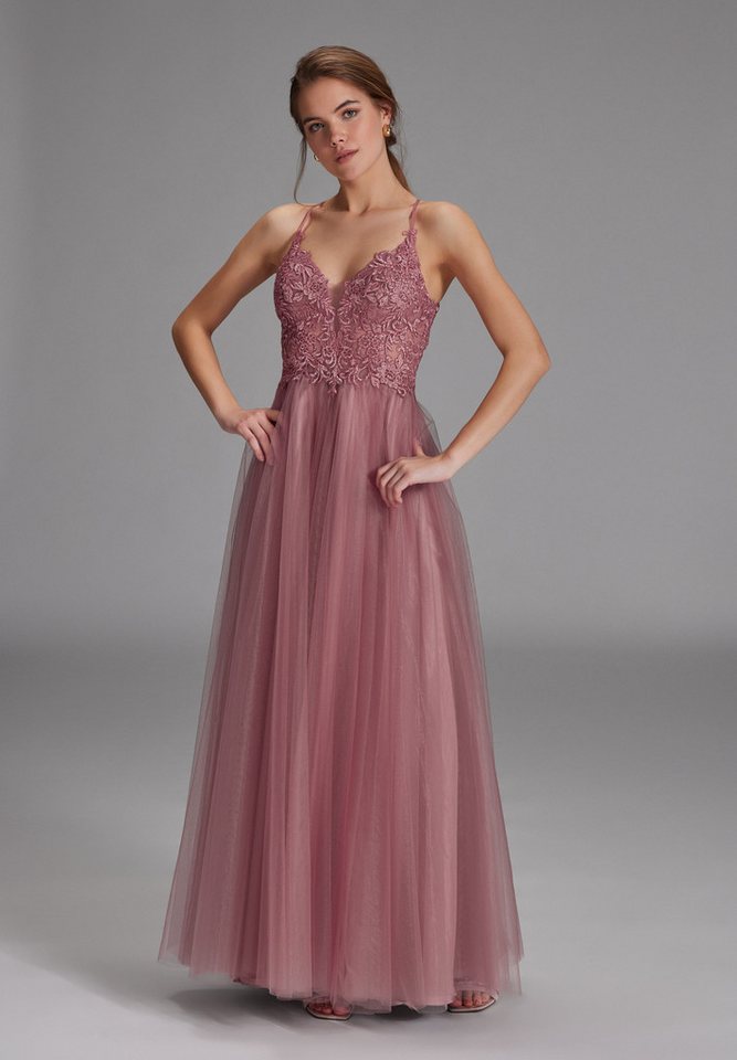 Hey Kyla Abendkleid - Tüll-Abendkleid mit Spitzenstickerei A-Linie von Hey Kyla