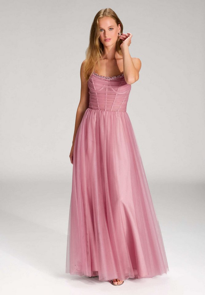 Hey Kyla Abendkleid - Tüllkleid mit Transparent-Effekt Taillierter Schnitt mit fließendem Rockteil von Hey Kyla