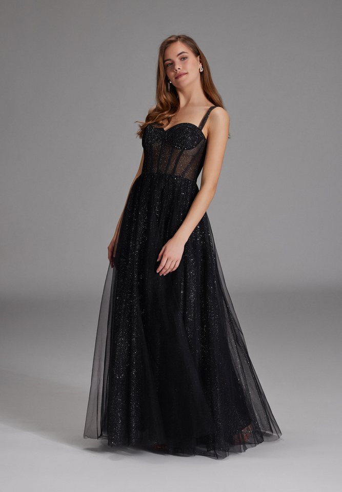Hey Kyla Abendkleid - Tüllrobe mit Schimmereffekt A-Linie von Hey Kyla