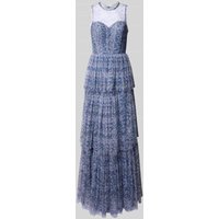 Hey Kyla Abendkleid aus Tüll im Stufen-Look in Bleu, Größe 32 von Hey Kyla