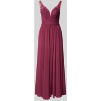 Hey Kyla Abendkleid mit Herz-Ausschnitt in Dunkelrot, Größe 42 von Hey Kyla