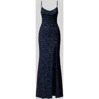 Hey Kyla Abendkleid mit Pailletten in Marine, Größe 42 von Hey Kyla