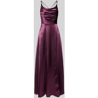 Hey Kyla Abendkleid mit Raffungen in Pflaume, Größe 32 von Hey Kyla