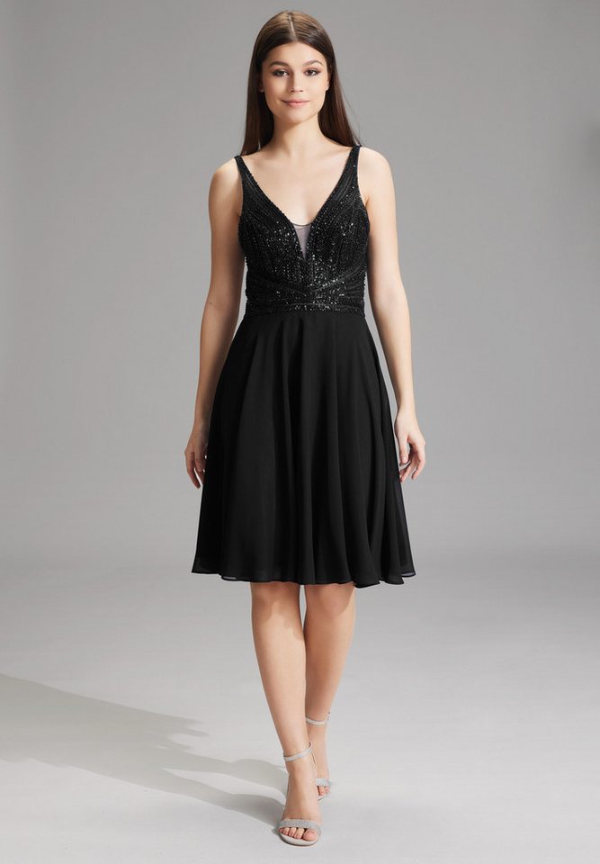 Hey Kyla Cocktailkleid Cocktailkleid mit tonaler Stickerei von Hey Kyla