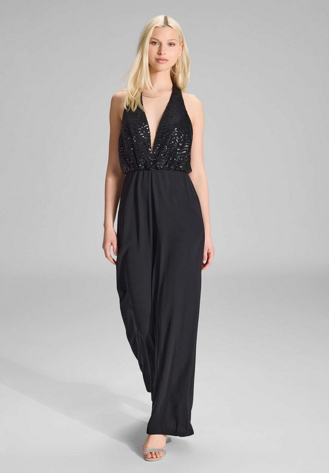Hey Kyla Jumpsuit - Jumpsuit mit besticktem Top aus Paillette Oberteil in lockerer Passform von Hey Kyla