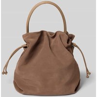 Hey Marly Handtasche aus Rindsleder Modell 'Cool Companion Suede' in Taupe, Größe 1 von Hey Marly