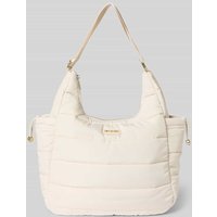 Hey Marly Handtasche mit Label-Applikation Modell 'Alltime Buddy' in Ecru, Größe 1 von Hey Marly