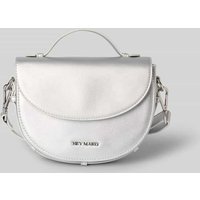 Hey Marly Handtasche mit Label-Applikation Modell 'Soul Sister' in Silber, Größe 1 von Hey Marly