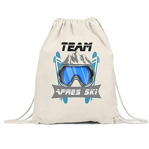 Hey!Print Team Apres Ski Turnbeutel Gymsack Lustig Skifahrer Ski Wintersport Team Gruppe Skilehrer von Hey!Print