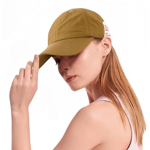 HeyCaps Kappe Damen - UV Schutz Lauf Cap Sonnenschutz Kopf Atmungsaktiv Einstellbare Basecap Sommer Outdoor Tennis Golf von HeyCaps