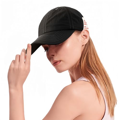 HeyCaps Kappe Damen - UV Schutz Lauf Cap Sonnenschutz Kopf Atmungsaktiv Einstellbare Basecap Sommer Outdoor Tennis Golf von HeyCaps
