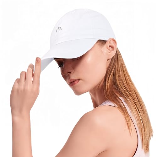 HeyCaps Laufkappe für Damen UV Schutz Baseball Cap Sommer Sonnenschutz Kopf Atmungsaktiv Einstellbare Basecap Sportkappe Outdoor Tennis Golf von HeyCaps