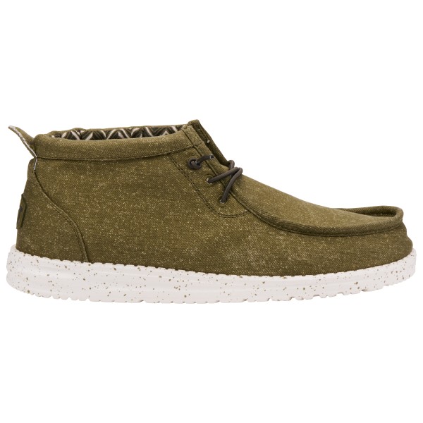 HeyDude - Wally Mid Canvas - Sneaker Gr 45 oliv von HeyDude