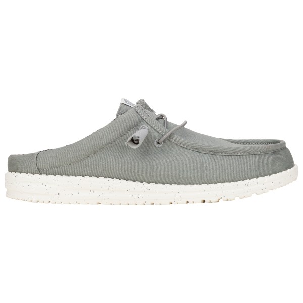 HeyDude - Wally Slip Canvas - Sandalen Gr 41 grau/weiß von HeyDude