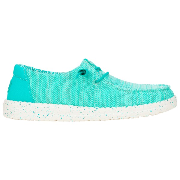 HeyDude - Women's Wendy Stretch Sox - Sneaker Gr 41 türkis/weiß von HeyDude