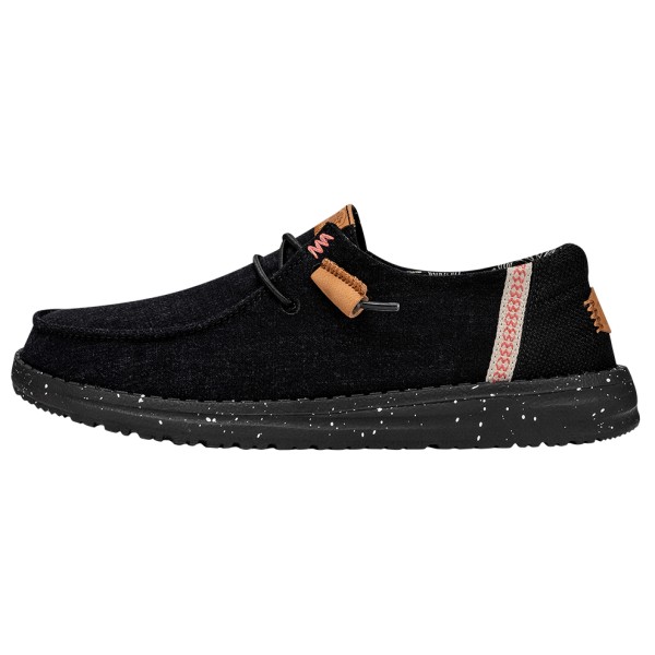 HeyDude - Women's Wendy Washed Canvas - Sneaker Gr 38 schwarz von HeyDude