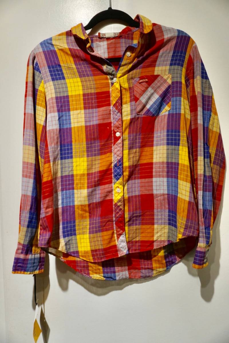 Sasson Paris Kariertes Button Down Hemd von HeyElayna