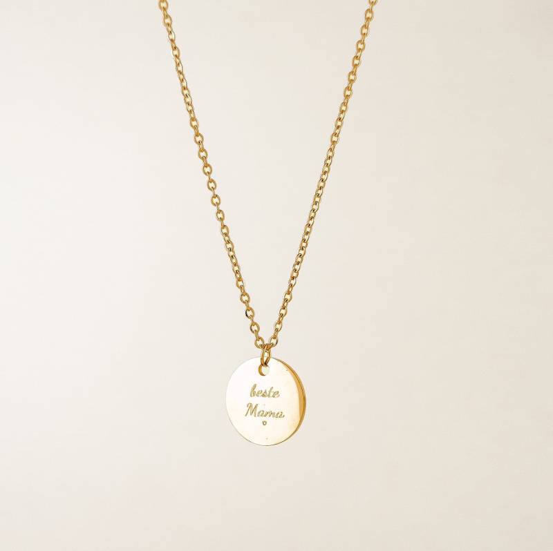Beste Mama Gravur Kette | Besonderes Geschenk Für Mit Gold, Rosegold, Silber Muttertagsgeschenk Idee von HeyHappinessJewelry