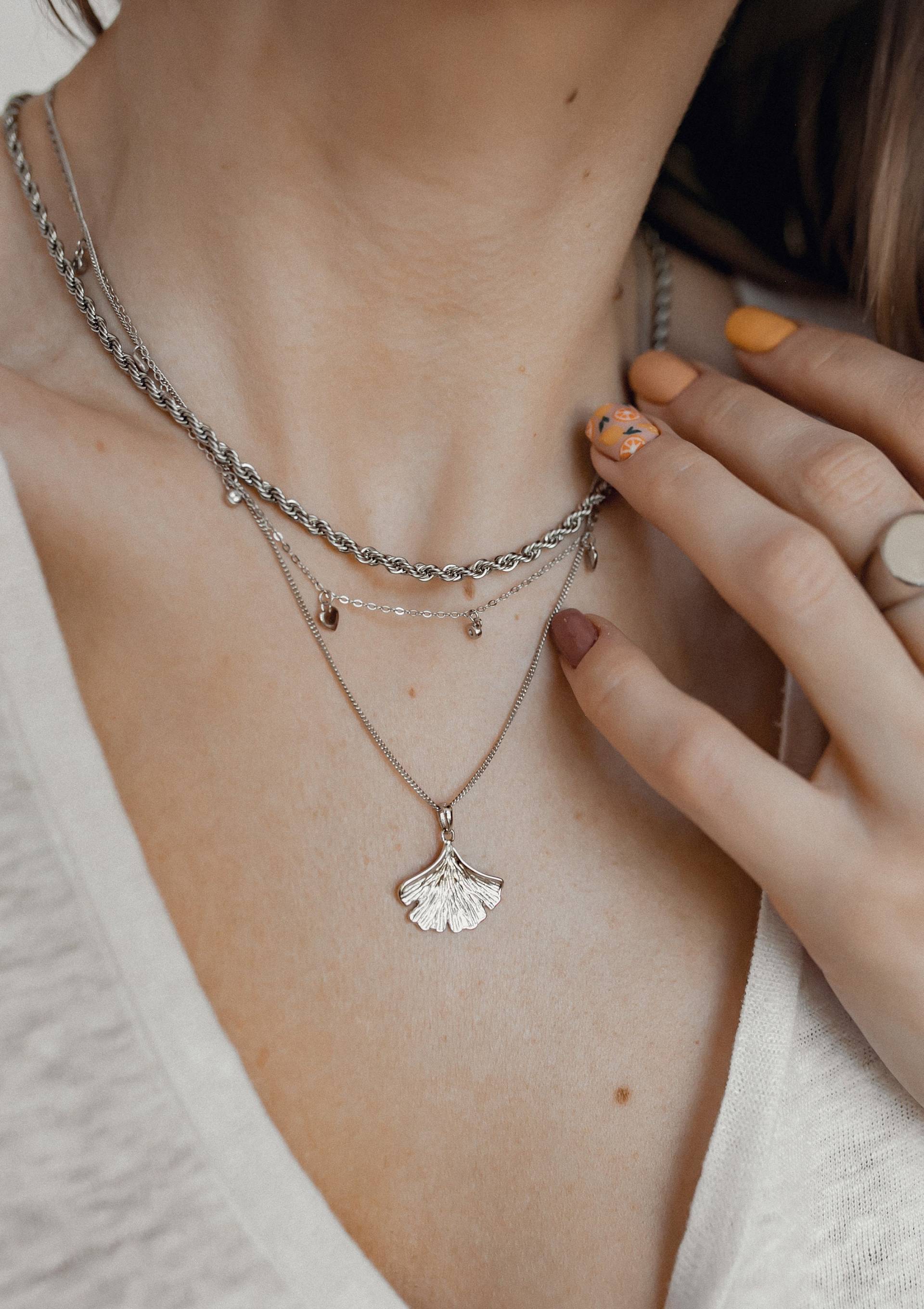 Ginkgoblatt Anhänger Sterlingsilber | Für Kette von HeyHappinessJewelry