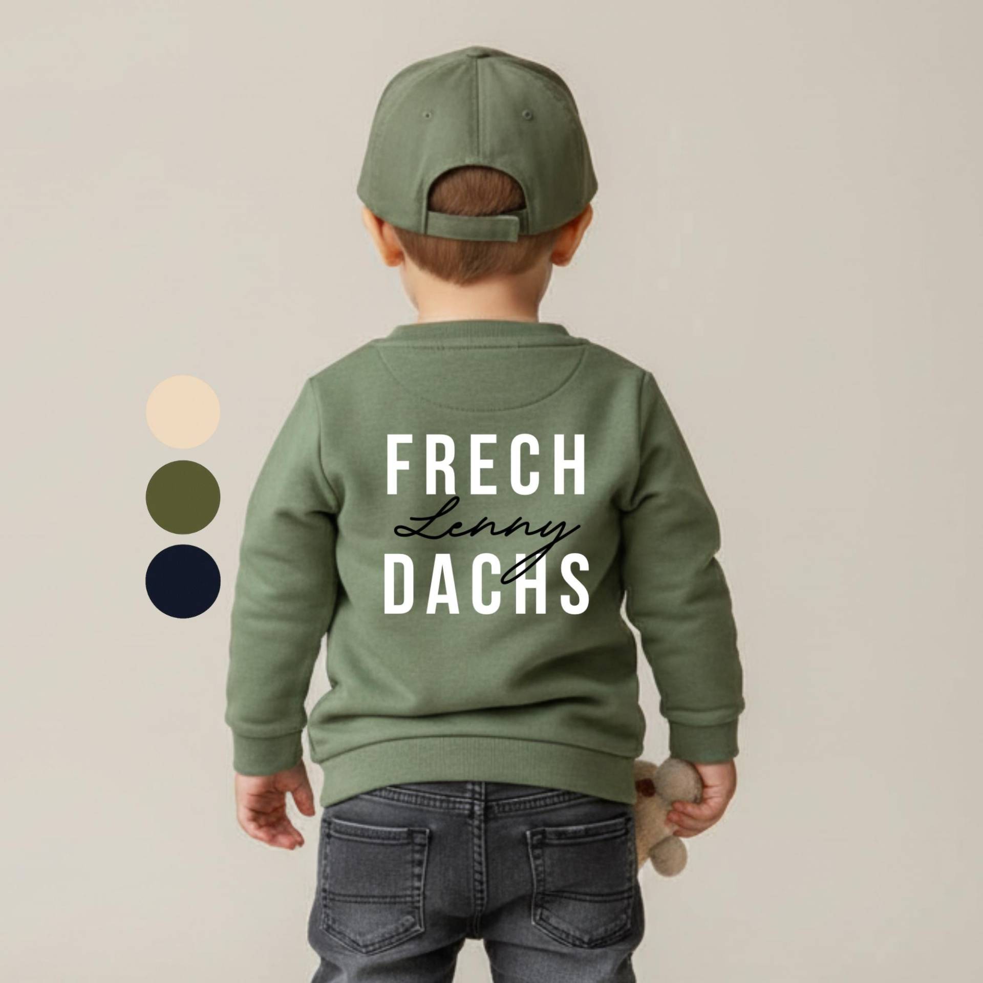 Frechdachs Kinder-Sweater - Personalisierbar Mit Namen von HeyLennyDesigns