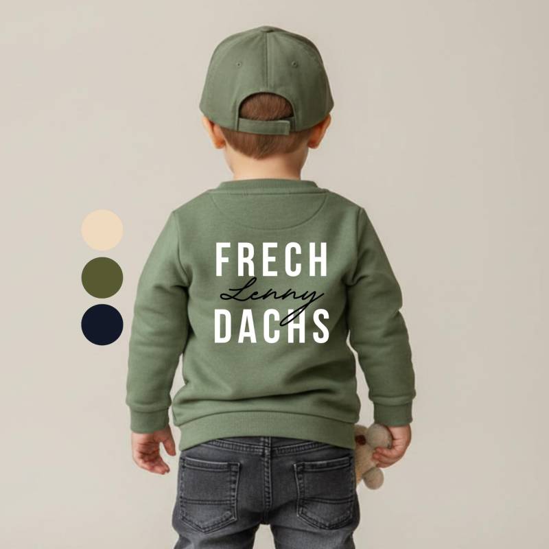 Frechdachs Kinder-Sweater - Personalisierbar Mit Namen von HeyLennyDesigns