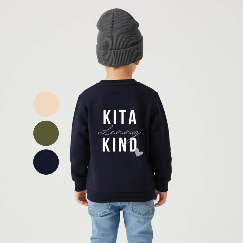 Kita Kind Kinder-Sweater - Personalisierbar Mit Namen von HeyLennyDesigns