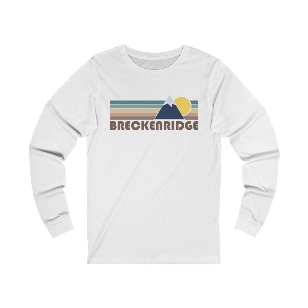 Breckenridge, Colorado Langarm-Shirt , Unisex Herbst Retro Berg Langarm Breckenridge T-Shirt von HeyMountains