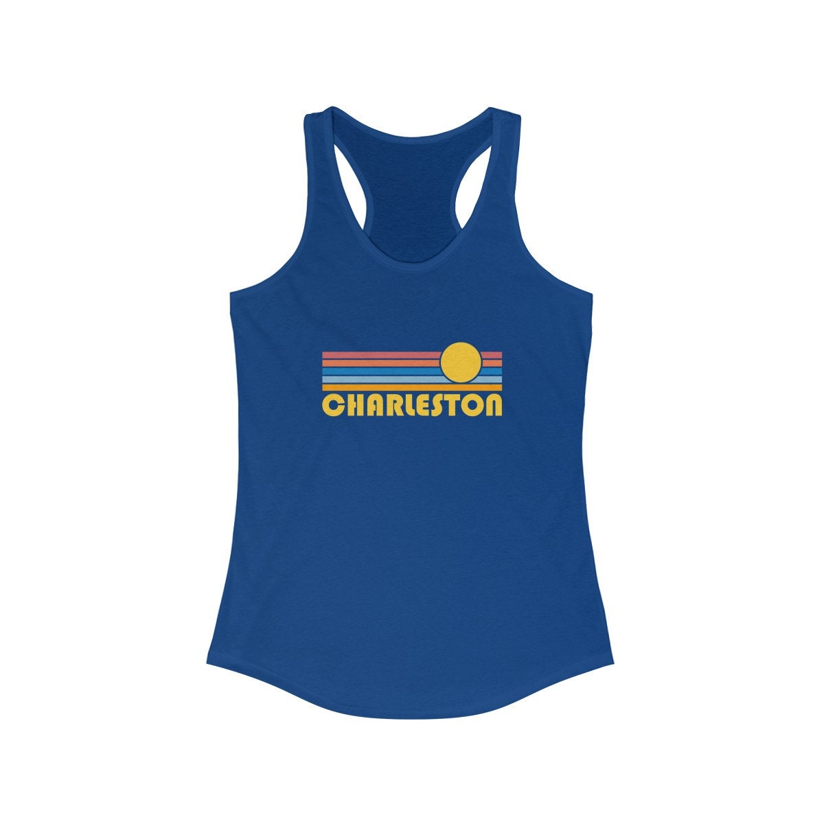 Charleston, South Carolina Damen Tanktop, Racerback Charleston Tank Top - Personalisierung Verfügbar von HeyMountains