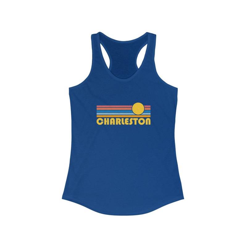 Charleston, South Carolina Damen Tanktop, Racerback Charleston Tank Top - Personalisierung Verfügbar von HeyMountains