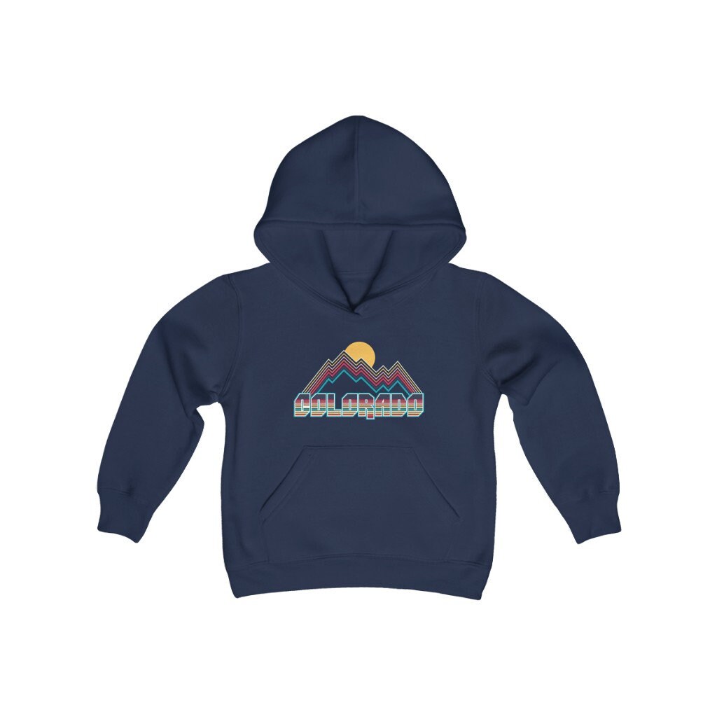 Colorado Jugend Hoodie, Retro Berg Sweatshirt von HeyMountains