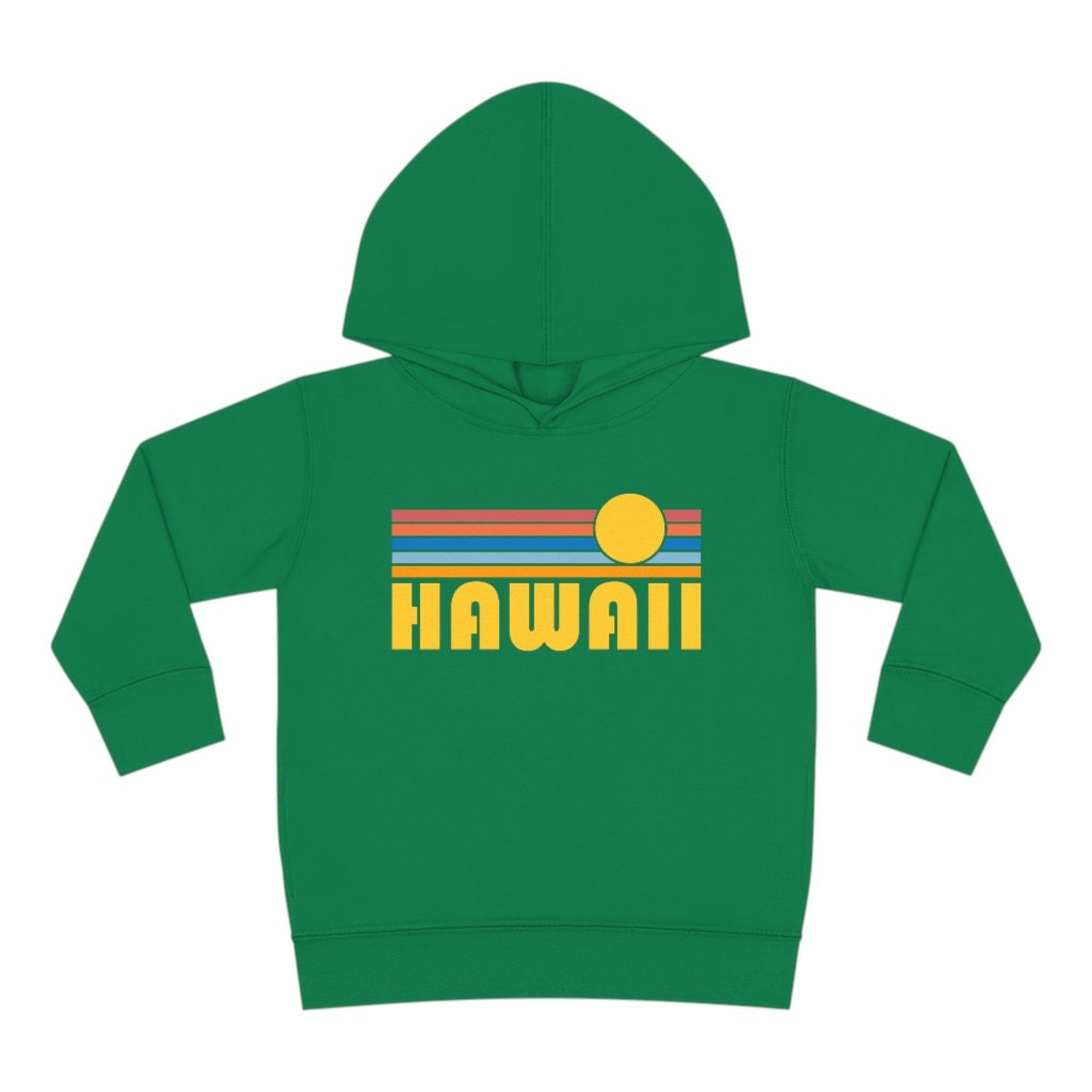 Hawaii Kleinkind Hoodie, Retro Sonnenaufgang Unisex Sweatshirt von HeyMountains