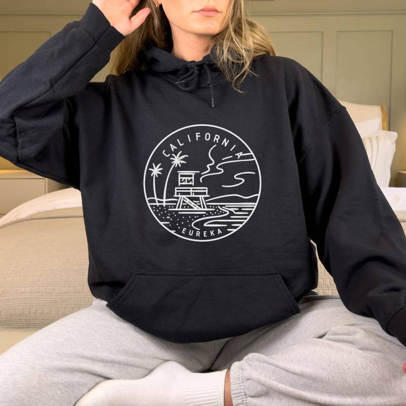 Kalifornien Hoodie, Zustand Design Erwachsene Unisex Sweatshirt - Personalisierung Verfügbar von HeyMountains