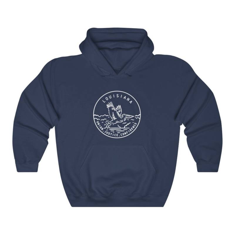 Louisiana Hoodie Zustand Design Erwachsene Unisex, Sweatshirt - Personalisierung Verfügbar von HeyMountains