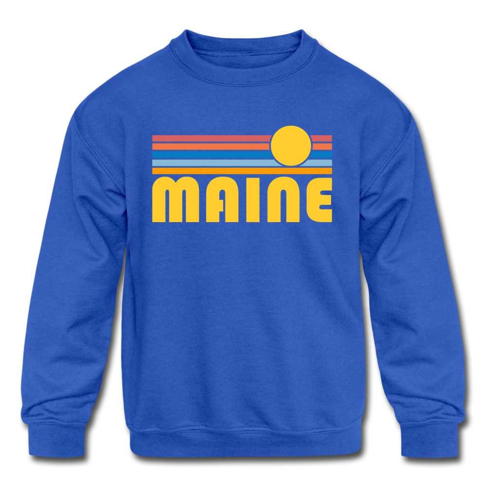 Maine Jugend Sweatshirt, Retro Sunrise Sweatshirt von HeyMountains