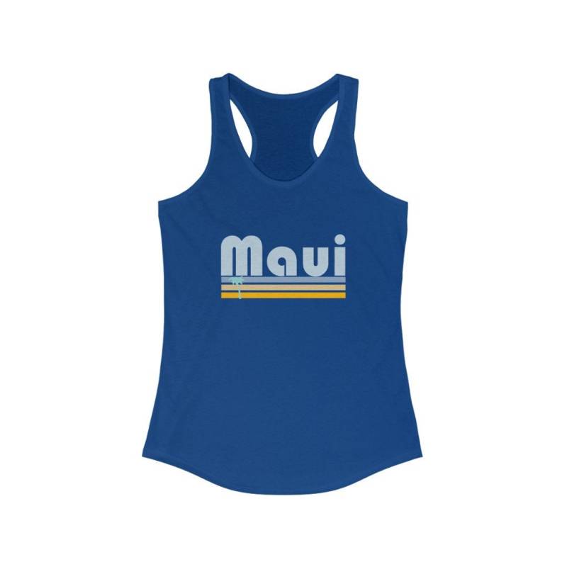 Maui Hawaii Racerback Tank Top Mit Retro Palmen Design von HeyMountains