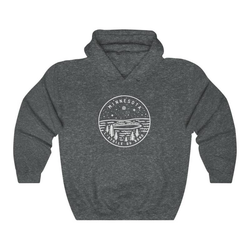 Minnesota Hoodie, State Design Erwachsene Unisex Sweatshirt - Personalisierung Verfügbar von HeyMountains